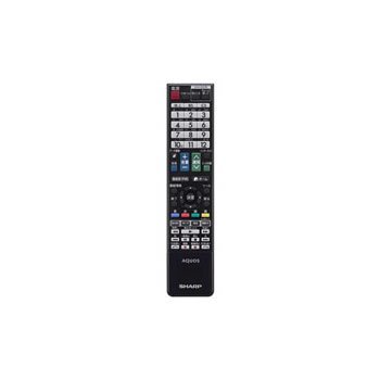 【中古】読みやすい 液晶テレビ受像機用遠隔操作 RRMCGB097WJSA(0106380439)(黒いこと)