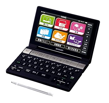【中古】シャープ カラー電子辞書Brain 生活総合モデル ブラック系 PW-SA2-B