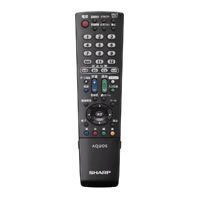 【中古】0106380499 RRMCGA952WJN1 テレビ受像機遠隔操作 せつ然たる SHARP