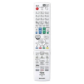 【中古】SHARP(シャープ) 純正ブルーレイディスクレコーダー用リモコン　RRMCGB167WJPA【部品番号：0046380268】