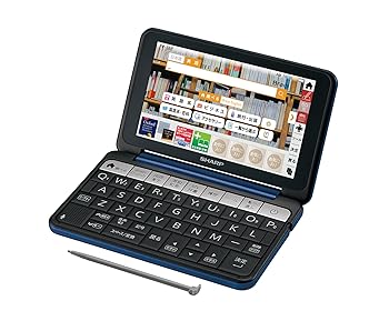【中古】シャープ 電子辞書 Brain 大学生・ビジネスモデル 105コンテンツ収録 ネイビー系 PW-SB5-K 電子辞書-電卓・デジタル文具