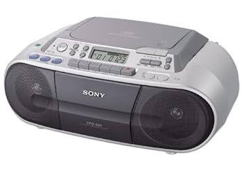 【中古】SONY CDラジカセ しろがね色