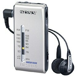 【中古】SONY FMステレオ/AMポケッタブルラジオ シルバー SRF-S86/S