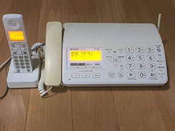 【中古】SHARP デジタルコードレスFAX 子機1台付き ホワイト系 UX-D19CL-W｜ハッピーストア藤岡
