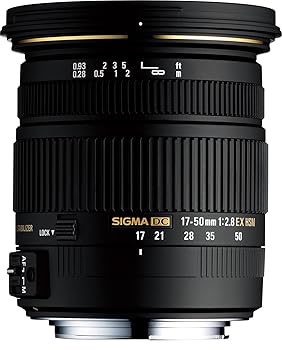 【中古】シグマ(Sigma) SIGMA 標準尺度望遠レンズ 17-50粍 F2.8 EX DC os HSM キヤノン用 APS-C専用 583545