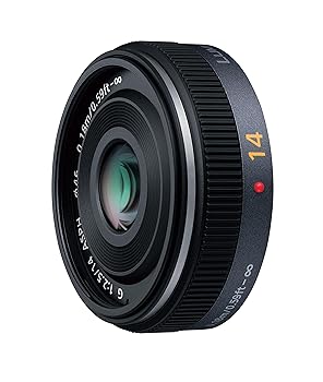 【中古】（人並み外れたに好いたらしい）パナソニック 単興味の中心 広角ホットケーキ水晶体 マイクロフォーサーズ用 ルミックス G 14粍/F2.5 ASPH. H-H014