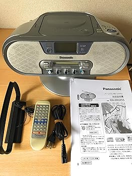 【中古】Panasonic パナソニック RX-MDX55-S しろがね色 個人的MD取り合わせ（CD/MD/ラジオ受信機）（ラジカセつら構え）（MDLP相応う）