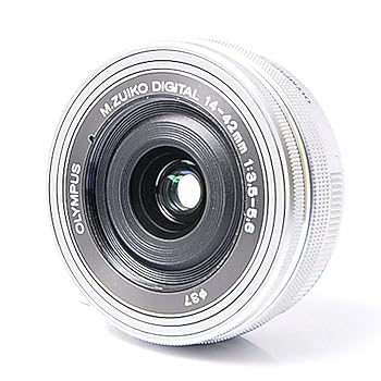 【中古】（人並み外れたに好いたらしい）OM SYSTEM/オリンパス OLYMPUS 電動式ホットケーキ望遠レンズ M.ZUIKO DIGITAL ED 14-42粍 F3.5-5.6 EZ SLV