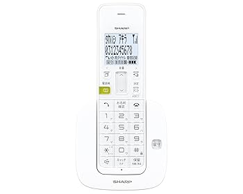 【中古】シャープ デジタルコードレス留守番電話機 親機のみ 1.9GHz DECT準拠方式 ホワイト系 JD-S07CL-W