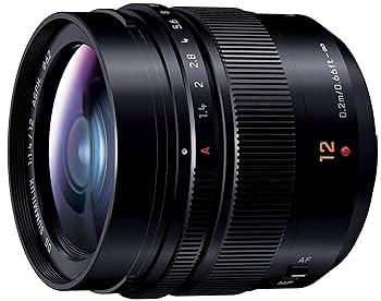 【中古】パナソニック(Panasonic) 単興味の中心 広角水晶体 マイクロフォーサーズ用 ライカ DG SUMMILUX 12粍/F1.4 ASPH. H-X012
