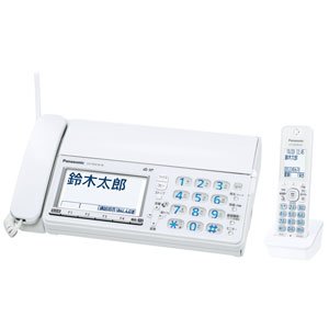 【中古】パナソニック デジタルコードレス普通紙ファクス(子機1台付き) ホワイト KX-PZ610DL-W