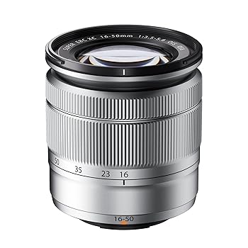【中古】FUJIFILM XCレンズ FUJINON 標準ズームレンズ F XC16-50mmF3.5-5.6 OIS S シルバー