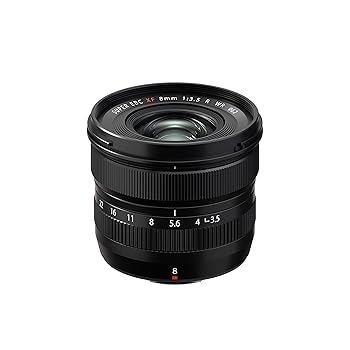 【中古】（人並み外れたに似つかわしい）富士フイルム(FUJIFILM) X 取り替えっこ水晶体 フジノン 単興味の中心 最広角 パウダーコンパクト 8粍 F3.5 防塵防滴耐低温 絞り輪っか 黒いこと F XF8MMF3.5 R WR