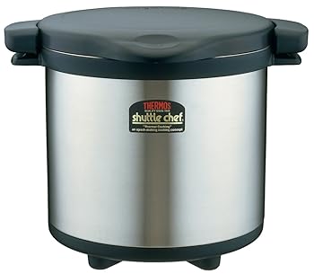 【中古】サーモス 無意味さ保温膳立て器 シャトル料理人 8.0L 黒いこと KPS-8001 BK こげつきにくい