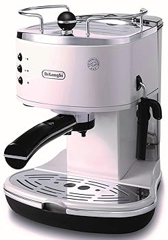 【中古】De'Longhi (デロンギ) エスプレッソメーカー アイコナ ECO310W カプチーノ ラテアート エスプレッソマシン カップウォーマートレイ レトロデザイ