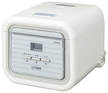 【中古】タイガー魔法瓶(TIGER) 炊飯器 3合 パソコン 一人暮らし用 シンプルホワイト tacook 炊きたて JAJ-A552-WS 家電-ミキサー-キッチン家電
