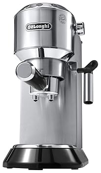 【中古】デロンギ(DeLonghi) エスプレッソ・カップチーノ製造会社 黒いこと×しろがね色 1L EC680M
