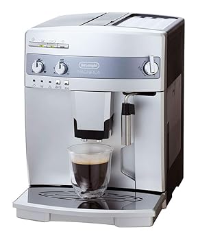 【中古】デロンギ 全自動小銃珈琲製造会社 マグニフィカ 酪漿泡立て手動 1.8L しろがね色ESAM03110S