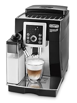 【中古】【判定基準真似形】デロンギ(DeLonghi)パウダーコンパクト全自動小銃珈琲製造会社 黒いこと マグニフィカ S カップチーノ かっこ良い 自動小銃カフェラテ・カ