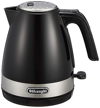 【中古】DeLonghi(デロンギ) De'Longhi電気ケトル アクティブ シリーズ KBLA1200J-BK イタリアンデザイン 1.0L ワンプッシュオープン 異物混入防止フィル 8,371円