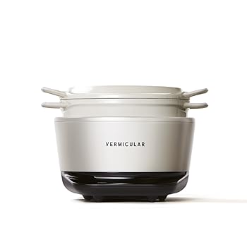 【中古】バーミキュラ ライスポットミニ 3合炊き 炊飯器 シーソルトホワイト 専用 RP19A-WH