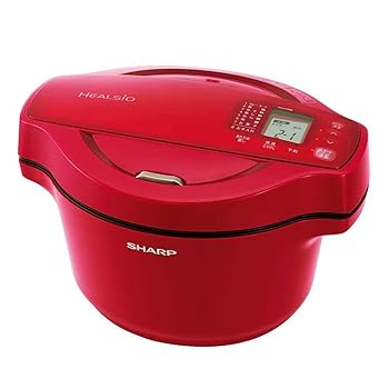 【中古】シャープ 自動調理 鍋 ヘルシオ ホットクック 1.6L 無水鍋 レッド KN-HT99B-R