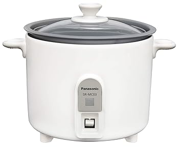 【中古】パナソニック 炊飯器 1.5合 1人用炊飯器 自動小銃煮焼き鍋 ミニクッカー 白いこと SR-MC03-W キッチン家電-家電-ミキサー・フードプロセッサー