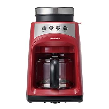 【中古】レコルト グラインドアンドドリップコーヒーメーカー フィーカ RGD-1 recolte Fika (赤いこと) キッチン家電-ミキサー-家電