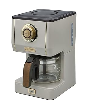 【中古】【Toffy/トッフィー】 アロマドリップコーヒーメーカー K-コマーシャル5 (グレージュ) ドリップ式 蒸らし役立つこと 自動小銃保温役立つこと 瑠璃ポット メッシュろ過器 キッチン家電-ミキサー・フードプロセッサー-家電