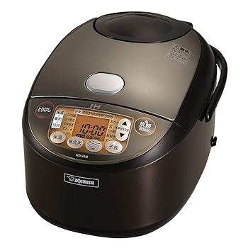 【中古】象印 炊飯器 1升 (10合) IH式 限界炊き 黒まる厚釜 保温30第四次元 赤銅色 NW-VA18-TA