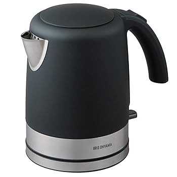 【中古】(非常に良い)アイリスオーヤマ 電気ケトル 大容量 1000ml お手入れカンタン フィルター掃除可能 ニオイ移りしない 空焚き防止機能付き IKE-D1000-B DesignKet|ハッピーストア藤岡