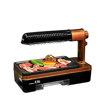 【中古】ザイグル 煙の出ない無煙ロースター 炙輪 GOLD 1~2人用 赤外線 直火膳立て 炭火 住み家焼肉 上下W熱する 直火焼き 身寄り用 首商い口役立つこと付き添い人 あぶりん 新