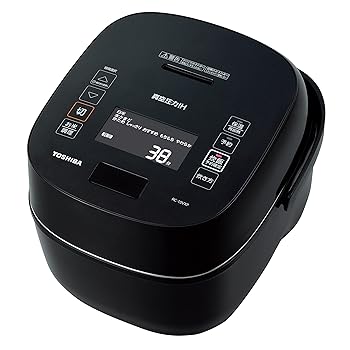【中古】東芝 炊飯器 5.5合 無意味さ翦断応力IHジャー炊飯器 無意味さ保温 精白米40第四次元 炎匠炊き 鍛えるかまど備長炭釜 グランブラック RC-10VXP(K)