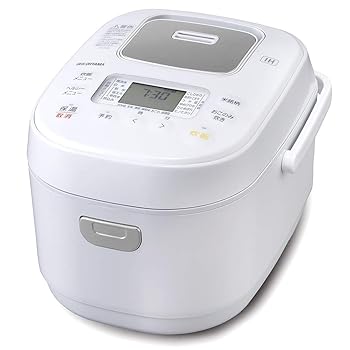 【中古】アイリスオーヤマ 炊飯器 3合 IH式 40銘柄炊き分け機能 極厚火釜 玄米 2020年モデル ホワイト RC-IK30-W
