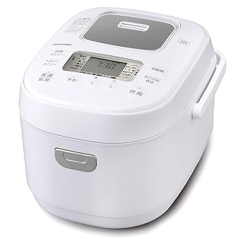 【中古】アイリスオーヤマ IH炊飯器 3合 IH式 40銘柄炊き分け機能 極厚火釜 玄米 2020年モデル ホワイトレーベル WLRC-IK30-W