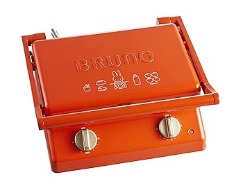 【中古】[ブルーノ]BRUNO miffy グリルサンドメーカー ダブル BOE089 bruna red