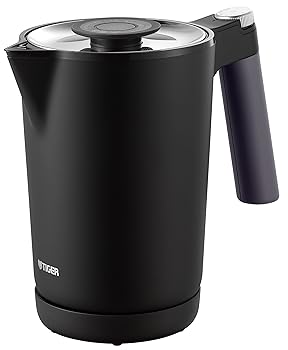 【中古】タイガー魔法瓶(TIGER) 電気ケトル 温度調節機能付き 湯沸かし コーヒードリップ ステンレス ７Safe＋ 1.0L 転倒お湯漏れ防止 カラだき防止 蒸気