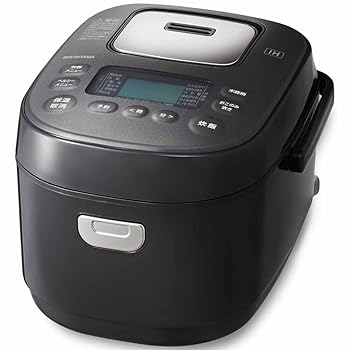 【中古】アイリスオーヤマ 炊飯器 3合 IH式 50ブランド名炊き分け役立つこと 極厚火釜 玄米 2022年模範例 黒いこと RC-IKA30-B キッチン家電-ミキサー・フードプロセッサー-家電