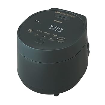 【中古】アイリスオーヤマ 炊飯器 3合 一人暮らし 自動調理メニュー web 低温調理可能 50銘柄炊き分け ブラック おしゃれ マイコン式 RC-MGA30-B
