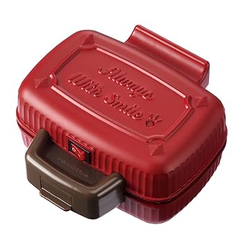 【中古】recolte レコルト プレスサンドメーカー ミニ ホットサンドメーカー 電気式 1枚用 耳まで焼ける かわいい コンパクト 使い方簡単 耳圧着 おにぎ