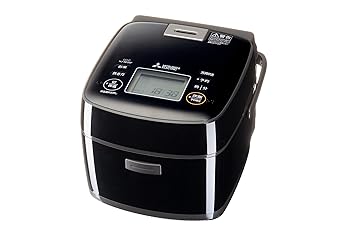 【中古】三菱電機 炊飯器 3.5合 IH式 日本製 一人暮らし 炭炊釜(2層厚釜) 変数超音波吸水 論無く論無く流行り物 黒曜 NJ-SE06F-B