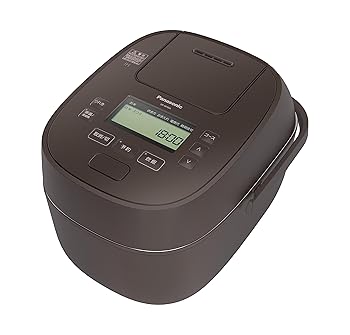 【中古】パナソニック 炊飯器 1升 急減圧弁膜 おどり炊き 全面熱のある状態5段IH式 赤銅色 SR-M18A-T