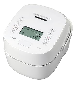 【中古】TOSHIBA(東芝) 炊飯器 炎匠炊き5.5合 RC-10VSV(W) グランホワイト 無意味さ剪断応力IH rice cooker 日本製 保温上げ米40第四次元