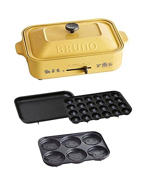 【中古】BRUNO ポケモン コンパクトホットプレート 黄色 BOE118-YE…