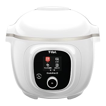 【中古】ティファール 電気圧力鍋 6L 内蔵250レシピ 「クックフォーミー ホワイト」 スロークッキング対応 圧力調理 CY8751JP