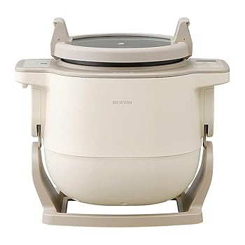 【中古】【取りつくろう】 アイリスオーヤマ 料理人膜鳴楽器 CHEF DRUM 自動小銃膳立て鍋 自動小銃かくはん式膳立て機 DAC-IB2-C 象牙色