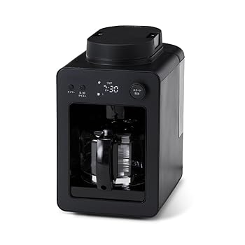 【中古】全自動コーヒーメーカー SC-A352 ブラック [ガラスサーバー/コンパクト/豆・粉対応/ミル内臓/タイマー予約/保温機能付き/メッシュフィルター/お