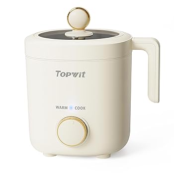 【中古】TopWit 炊飯器 小型 2合炊き 1.2L ミニ炊飯器 ノンスティックコーティング BPAフリー ポータブル ワンタッチ＆保温機能付き W 5.9*L 5.9*H 8イン