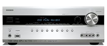 【中古】ONKYO 固定ディスクサラウンド相応うAV真っただ中 最大限度最終生産物185W×7ch TX-SA607(S) しろがね色