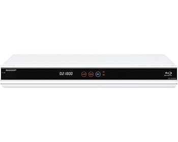 【中古】シャープ 1TB 2チューナー ブルーレイレコーダー ホワイト AQUOS BD-W1800W